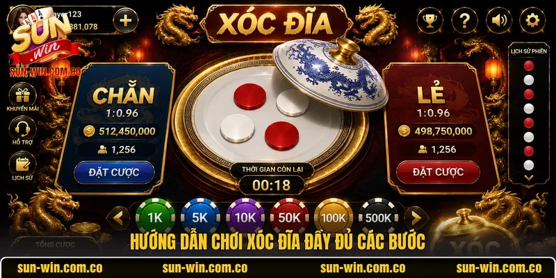 Hướng dẫn chơi xóc đĩa đầy đủ các bước